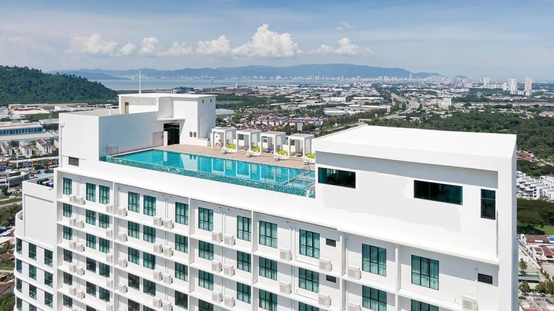Lovely 2Room Suite6Pax@Sky Condo Juru Sentral Bukit Mertajam Kültér fotó